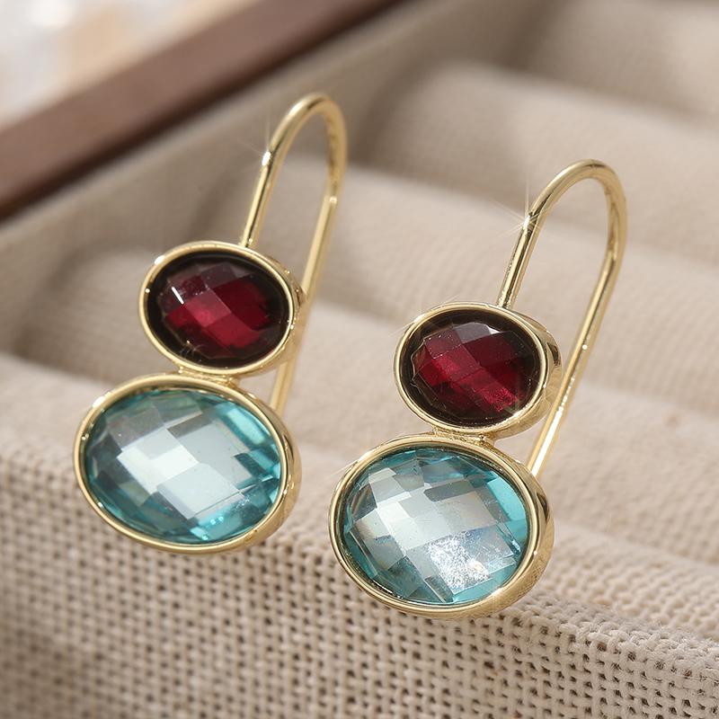 1 пара простых овальных серег-подвесок, женские украшения ручной работы, подходящие для путешествий и отпуска, идеальный подарок для мамы