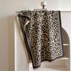 Elegant intellectual style thickened winter shawl women autumn and winter travel versatile multi-functional warm scarf leopard print scarf