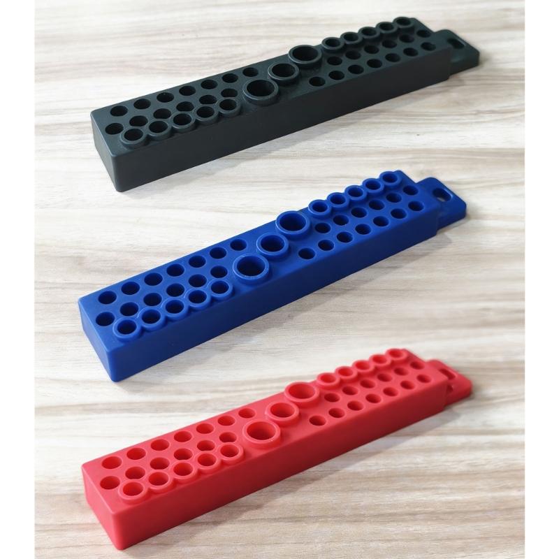39 Hole Screwdriver Accessory Holders for 1/4Inch Hexagonal Bit Toolbox Organization Storage Solution