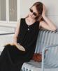 ZEROSTREET Pleated Slit Dress / Black
