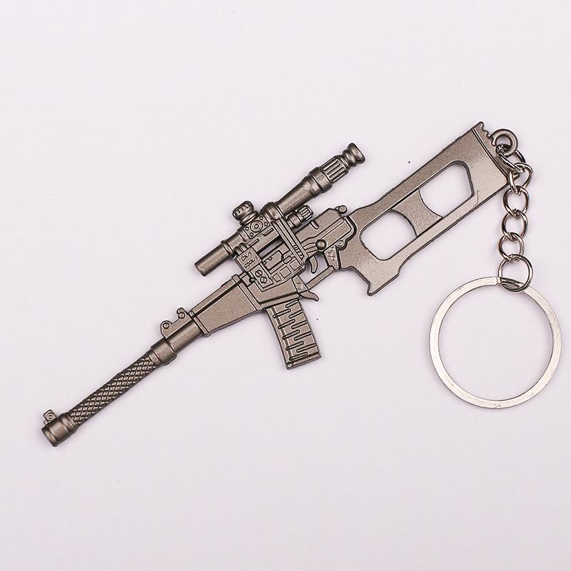 "12 cm PUBG-Schlüsselanhänger: Helm der Stufe 3, Bratpfanne und 98KAWM-Waffenmodell als Geschenk"