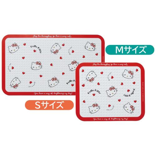 Skater Kitchen Heat-Resistant Board, Small, 26 x 22 cm, Hello Kitty Red Heart, Sanrio, KTBO1-A