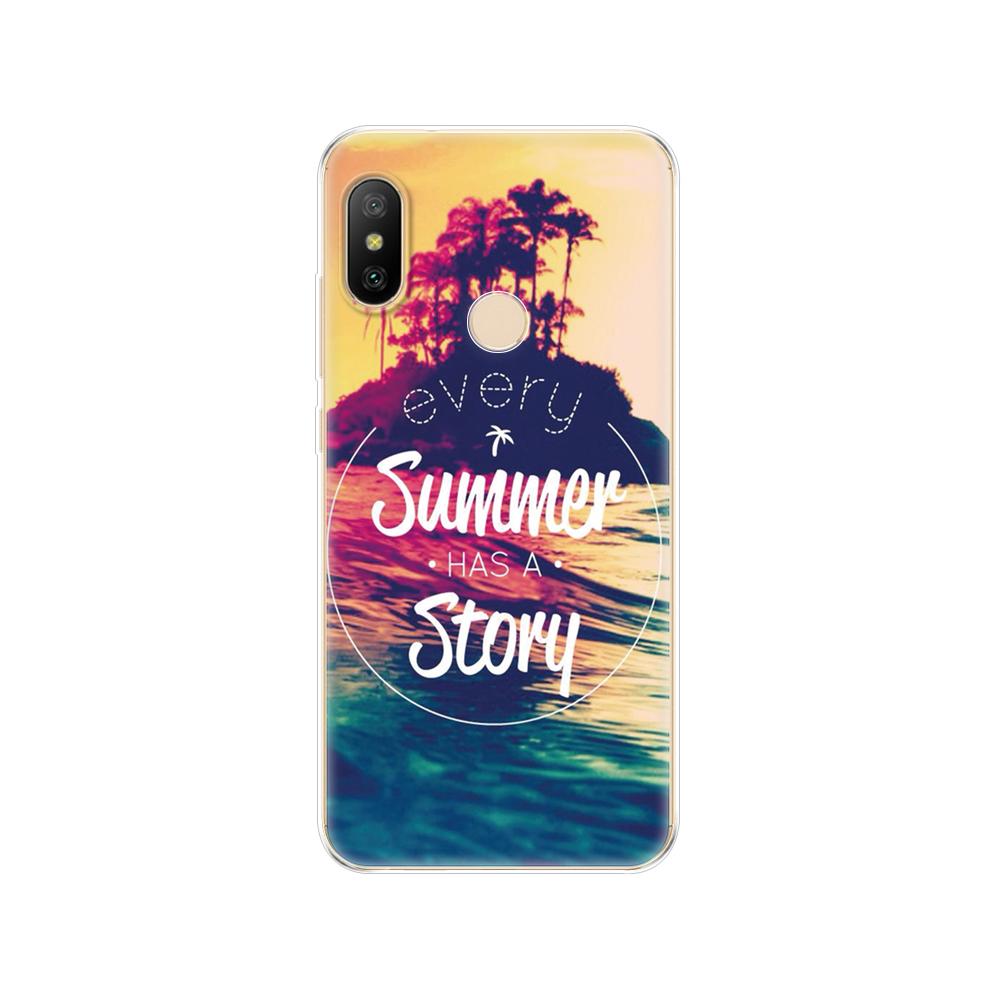 Silikonové pouzdro pro Xiaomi MI A2 LITE Case Full Protection Měkký tpu Zadní kryt Telefon Pouzdra pro Xiomi MI A2 LITE nárazník Coque