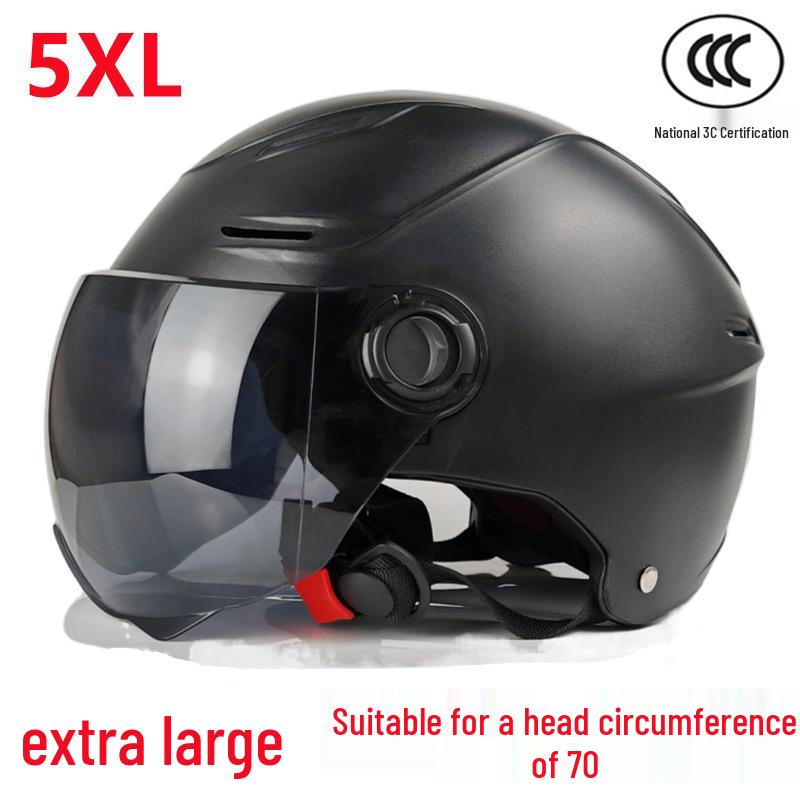

XXL Electric Scooter Helmet for Men, 5XL Plus Size, Summer Large Half Helmet for Large Head Circumference