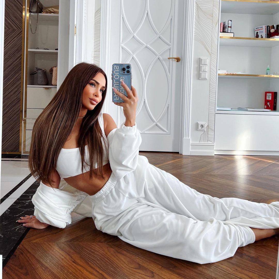 

Женский однотонный костюм с капюшоном и длинным рукавом, свободный топ, широкие брюки, осень-зима XL белый