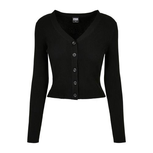 Urban Classics Womens/Ladies Short Knitted Ribbed Cardigan