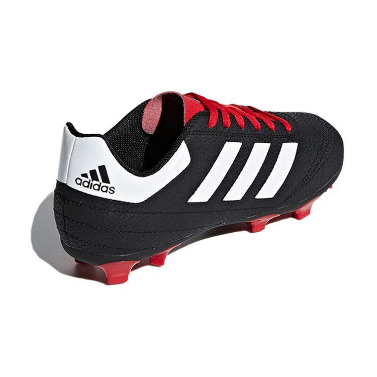 adidas Goletto 6 FG J Nero Core Bianco Scarpe da Ginnastica per Bambini Bianco Nuvola Scarlatto G26367