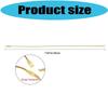 Pack of 200 Ornament Hook with Clip Locking Christmaas Pendants Hangers Fasteners for Holiday Decorations Pre Cut String