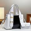 New Spliced Fashionable Snake Skin Pattern Handbag with A Trendy Style  Large Capacity and Temperament Single Shoulder Women's Crossbody Bag