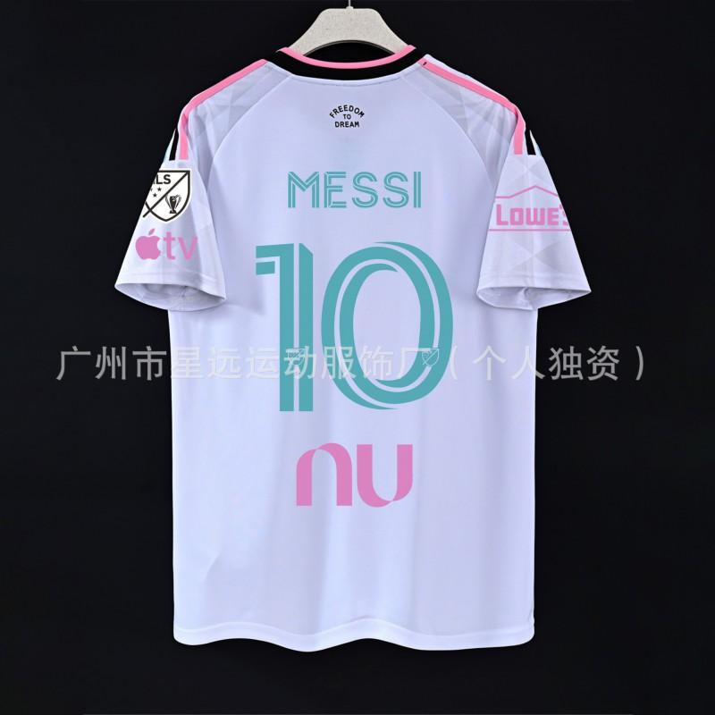 Miami International 2026-27 Home Away White Soccer Jersey No.10 Messi Fan Version Short Sleeve Football Shirt Men Women