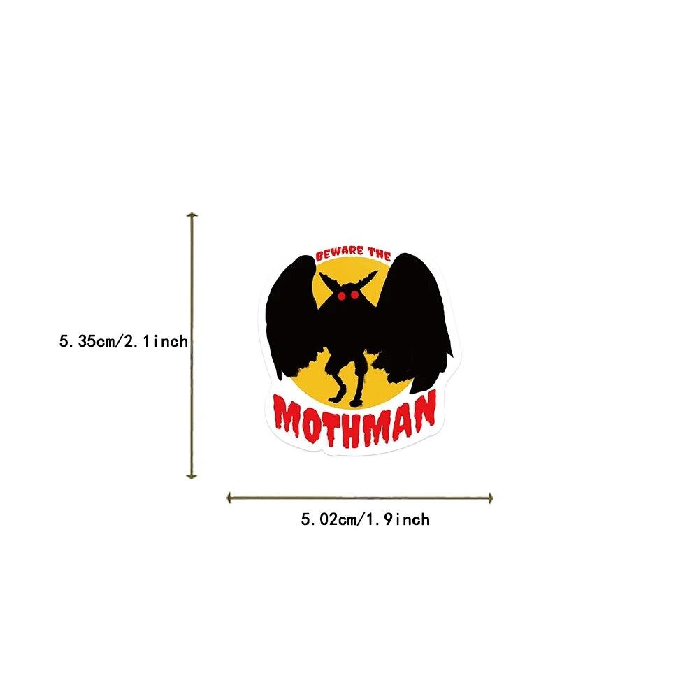 10/50PCS Cute Cartoon Mothman Stickers Creepy Graffiti Stickers for DIY Luggage Laptop Skateboard Bicycle Stickers