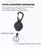 3Pcs Retractable Keychain Multi Tool Carabiner Key Holder ID Badge Carabiner Holder Reel with Belt Clip Anti-Lost Keys Cards Holder