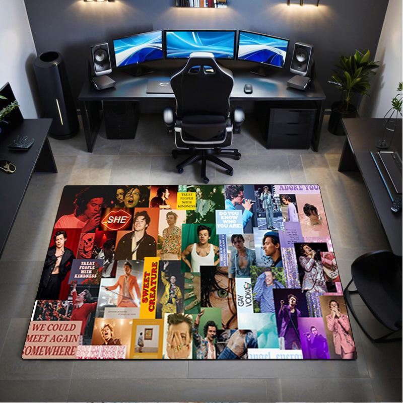 1Pc Harry Styles Print Rug - home decoration Carpet For Living Room Bedroom Flooring Computer Chair Area Rug