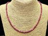 [Stone Street] Natural Ruby Small Stone Necklace, Approx. 4mm, Wire Finish, Stainless Steel Fittings, Queen of Gems