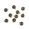 10Pcs Metal Enamel English Letters Charms Pendant For DIY Jewelry Making Necklace Bracelet Accessories