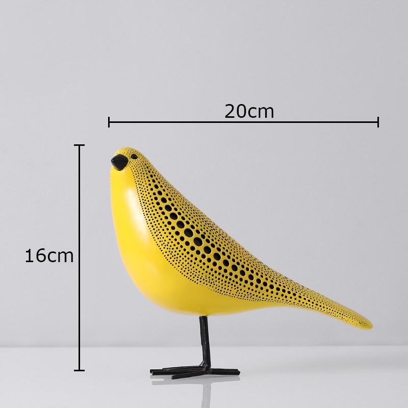 Polka Dot Art Pumpkin Sculpture Yellow Pumpkin Handicraft Desk Decoration Resin Artwork Ornaments Modern Home Decor Accessories