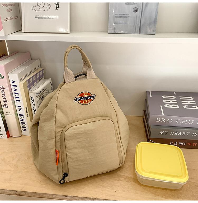 

Школьная сумка, повседневная и легкая сумка-мессенджер, простая наплечная сумка для поездок на работу, женская в японском стиле, рюкзак унисекс тройного назначения, мужской хаки