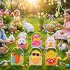 6pcs with Handle Easter Bunny Candy Boxes Egg Rabbit Carrot Candy Gift Bag  Candy Storage