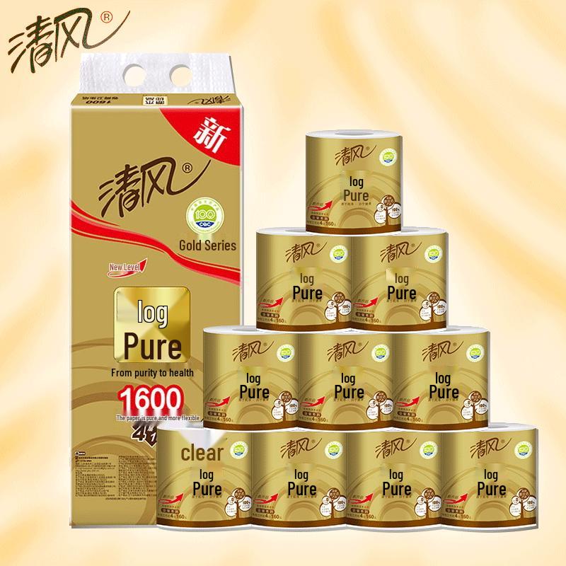Purejoy Gold Coreless 4-Ply Toilet Paper