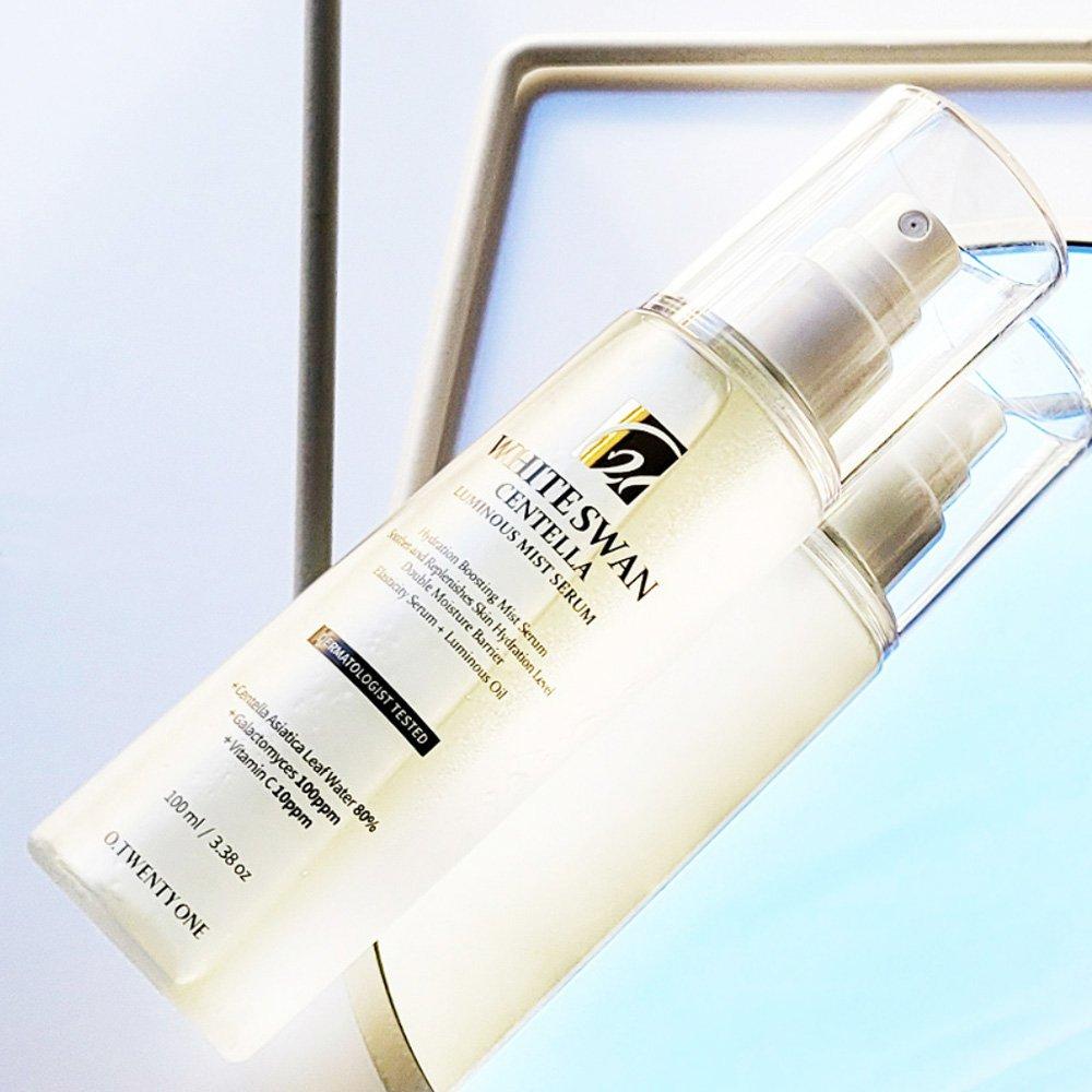 White Swan Centella Luminous Mist Serum 100ml Beruhigend Feuchtigkeitsspendend Elastizität Strahlend