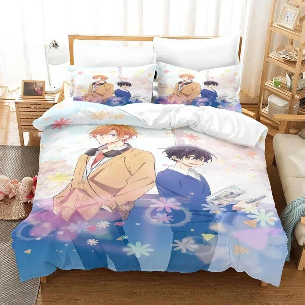 3D Anime Kawaii Sasaki To Miyano Bedding Set Printed Bed Set With Pillowcase Bed Duvet Cover Single Double Queen Super King Size