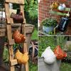 Handicraft Hen Figurine Resin Art Garden Statue Creative Chicken Sculpture  Housewarming Gift