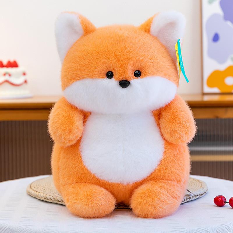 Pluche kat met PP-katoenvulling, zachte dierenknuffel voor kinderen en volwassenen.
