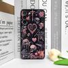Vintage Gothic Pink Bow Skull Cross Pattern Phone Case for Huawei Nova 13 12 11 Pro 10 SE Mate 40 60 Pro+ P60 P50 P40 Soft Cover