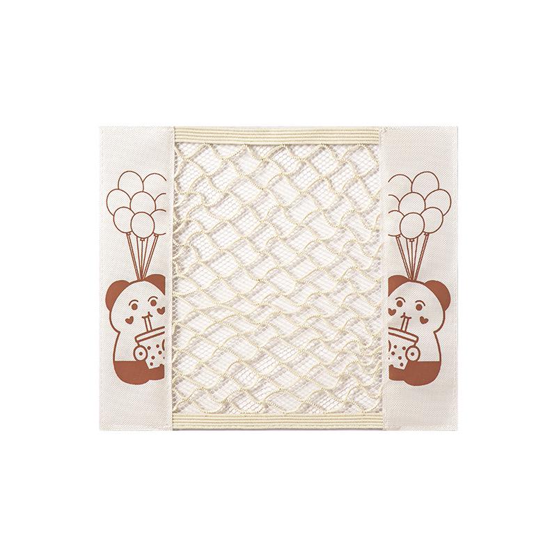 Naścienny Uchwyt na Worki na Śmieci Kuchenne z Kieszenią z Siatki na Rzep