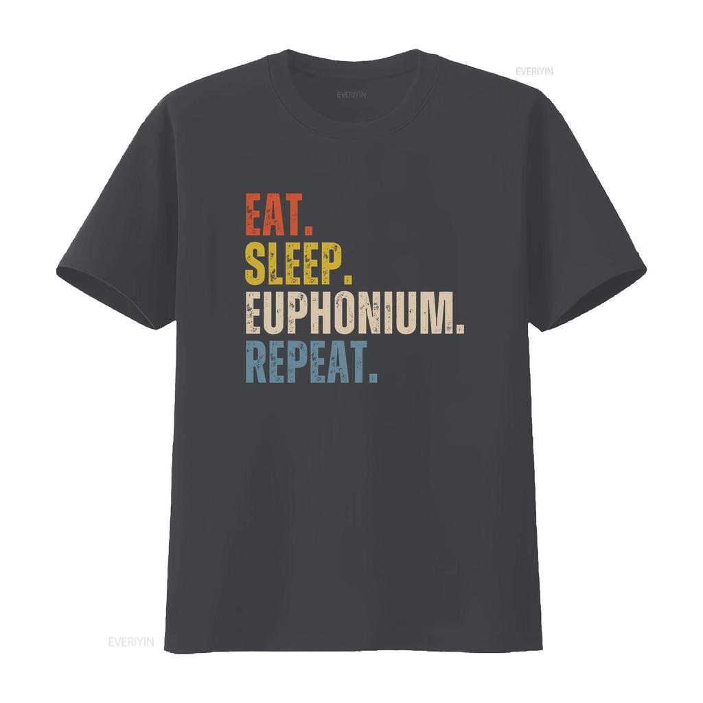 Euphonium T Shirt for Player Funny Lover vintage Washed designer clothes homme Slightly streetwear Stylish Unisex Casual
