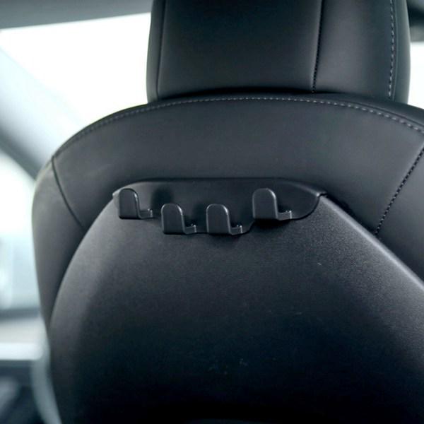 Black ABS Seat Backrest Hook for Tesla Tes - Interior Car Accessory