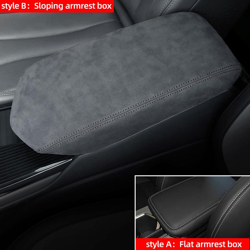 

Central Control Armrest Storage Box leather cover Interior Accessories Fit For Geely Coolray SX11 / BelGee X50 2022 2023 2024 Flat armrest box
