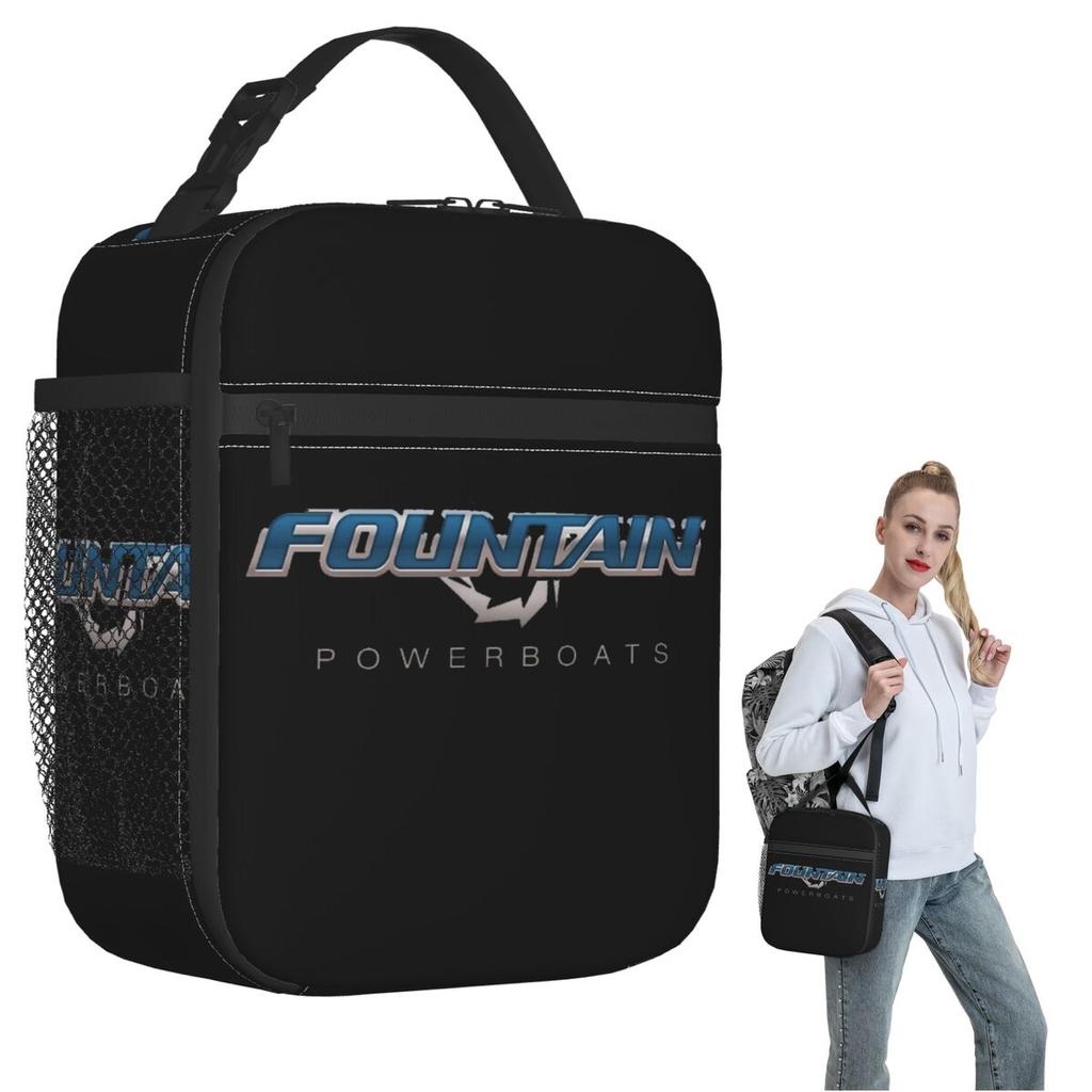 Fountain Of Youth Is Go Fast Boats Insulated Lunch Bag for Women Kids Leakproof Food Boxes Thermal Lunch Box Tote