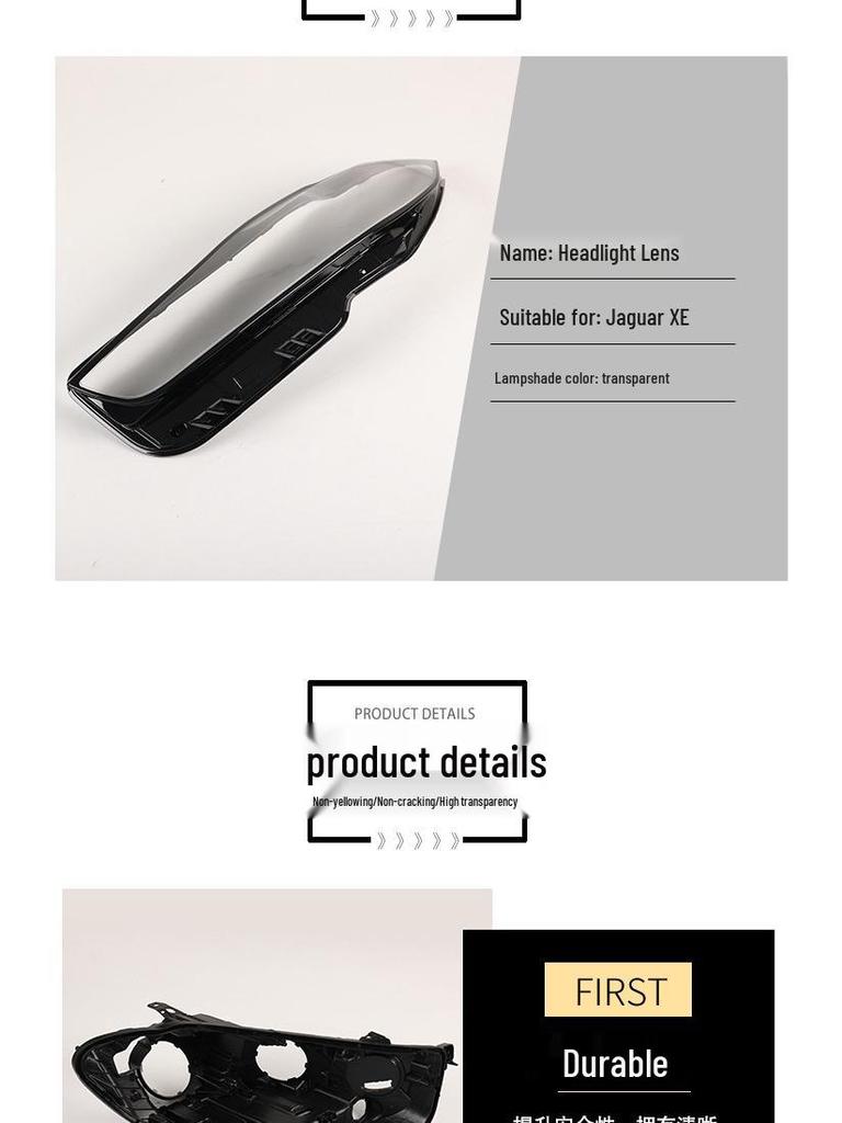 Kompatible Scheinwerferabdeckung für 2017-2019 Jaguar XE Xenon-Modelle