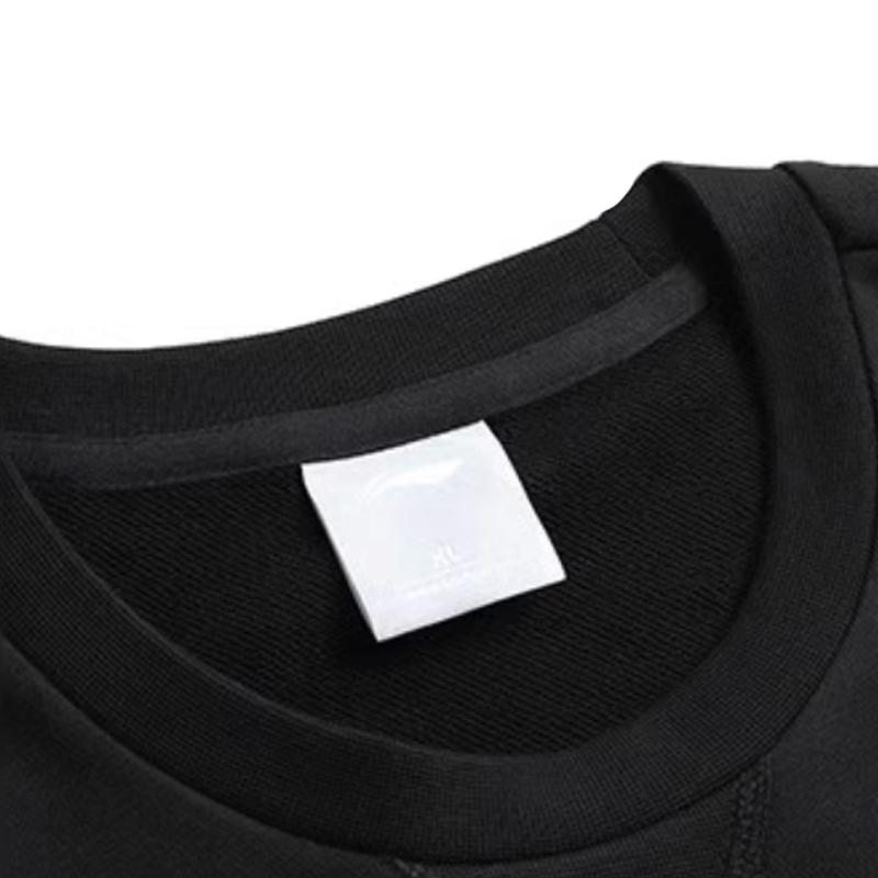 Li Ning Letter Logo Print Trendy Skin-Friendly Cotton Versatile Crew Neck Pullover Long Sleeve Sweatshirt Casual Sports Set YWDV53-1-AKL81-1