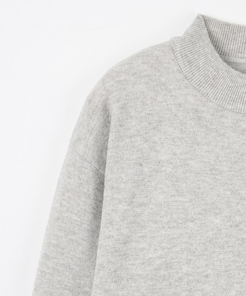 NODU Mock Neck Turtleneck Knit [Ivory]