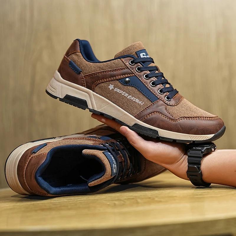 Fashion Men's Shoes Spring Autumn Fashion Solid Color Casual Sneakers for Men Comfortable Soft Sole Running Shoes Outdoor Sport Shoe Man