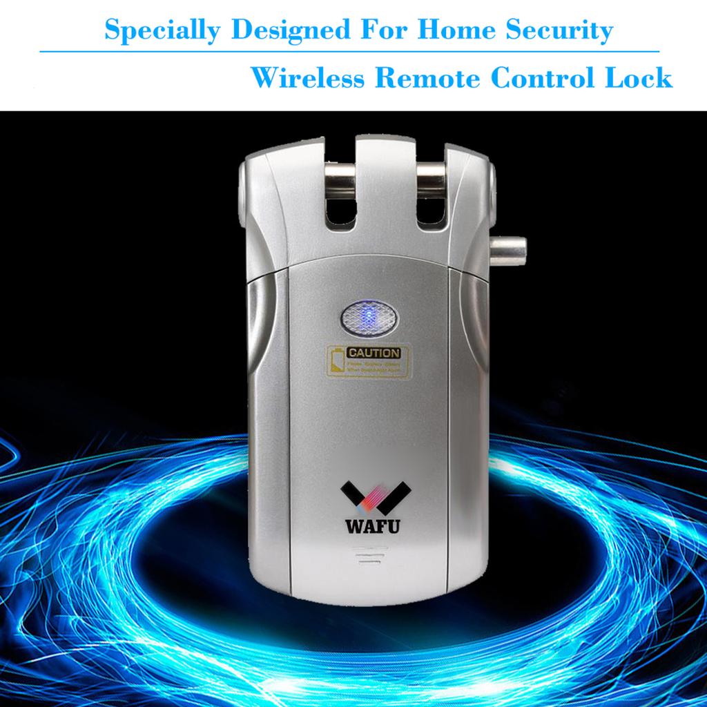 WF 018 Wireless Remote Control Lock Security Invisible Keyless Door Entry Intelligent Lock Zinc Alloy Metal with 4