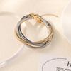 Three-line Wound Spring Collar Bracelet High-end Metal Punk Hip-hop Necklace Bracelet