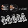 5Pcs/set Nail Tips Clip Transparent Finger Building Gel Extension Nails Art Manicure Tool
