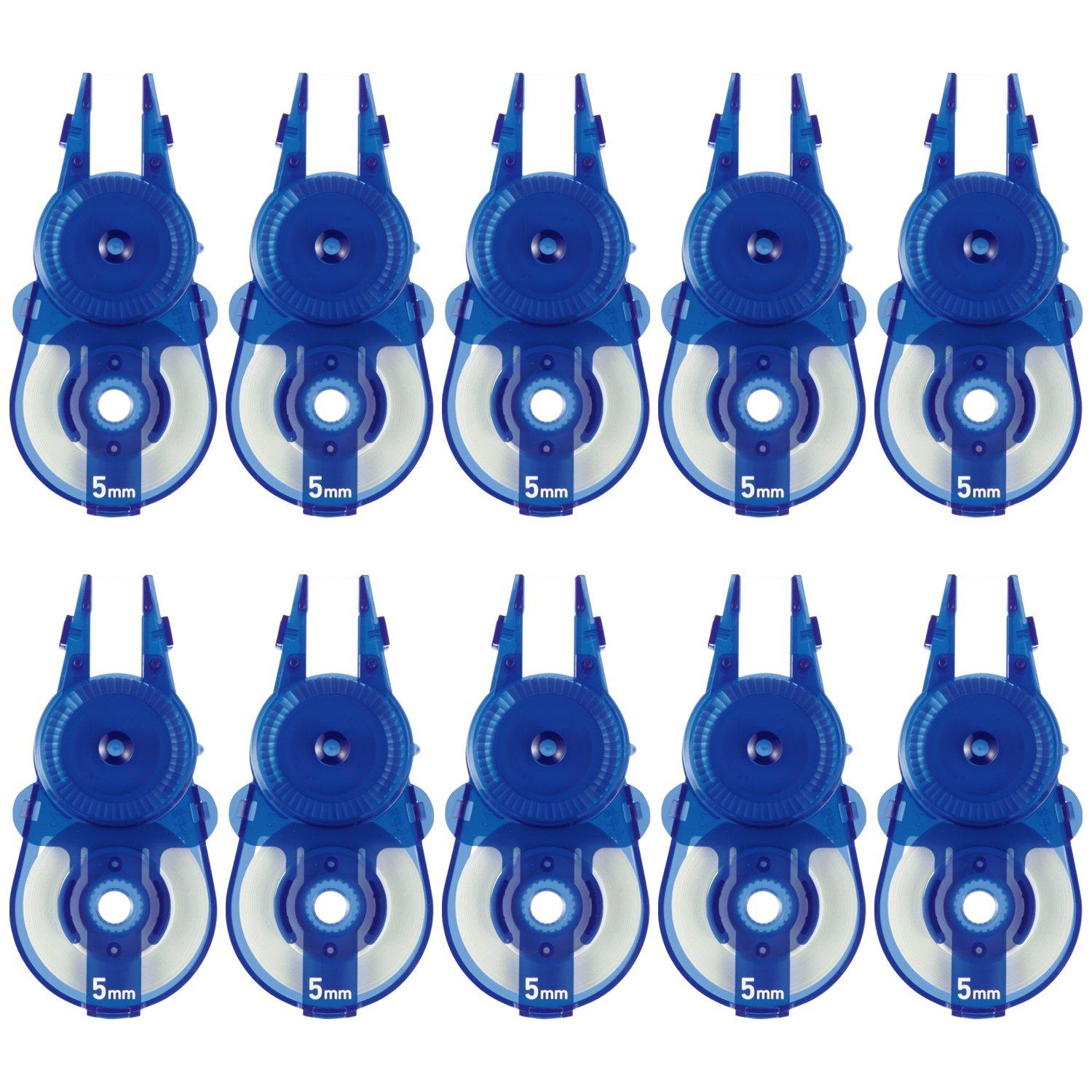 

Plus Correction Tape Whiper Slide 5mm Blue Replacement Tape 10 Pieces 49-562