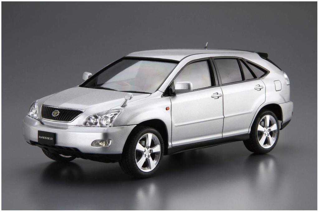 Aoshima Bunka Kyozai Seria Model Samochodu 105 Toyota GSU30W Harrier 350G Premium L Package 2006 Model Plastikowy (AOSHIMA) 1/24 Nr.