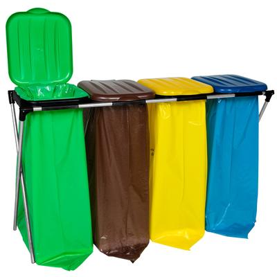120L Garbage Bag Holder for Sorting 4 Types of Waste