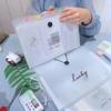 Transparent Insert Style A4 Folder Storage Box, Test Paper Folder Organization and Classification Tool, Data Book