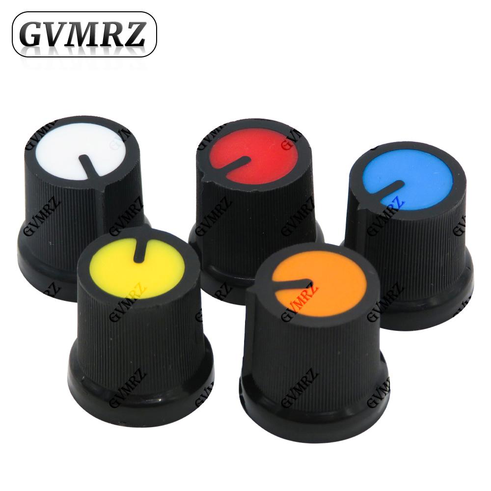 20PCS WH148 AG3 Potentiometer knob Cap AG3 Plastic knob Yellow Orange Blue White Red Green for Diameter 6mm