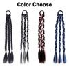 MISSQUEEN 1PCS Synthetic Band Braided Elastic Ponytail Hair Extensions Long Straight Hairpieces For Women Cosplay Party Wear