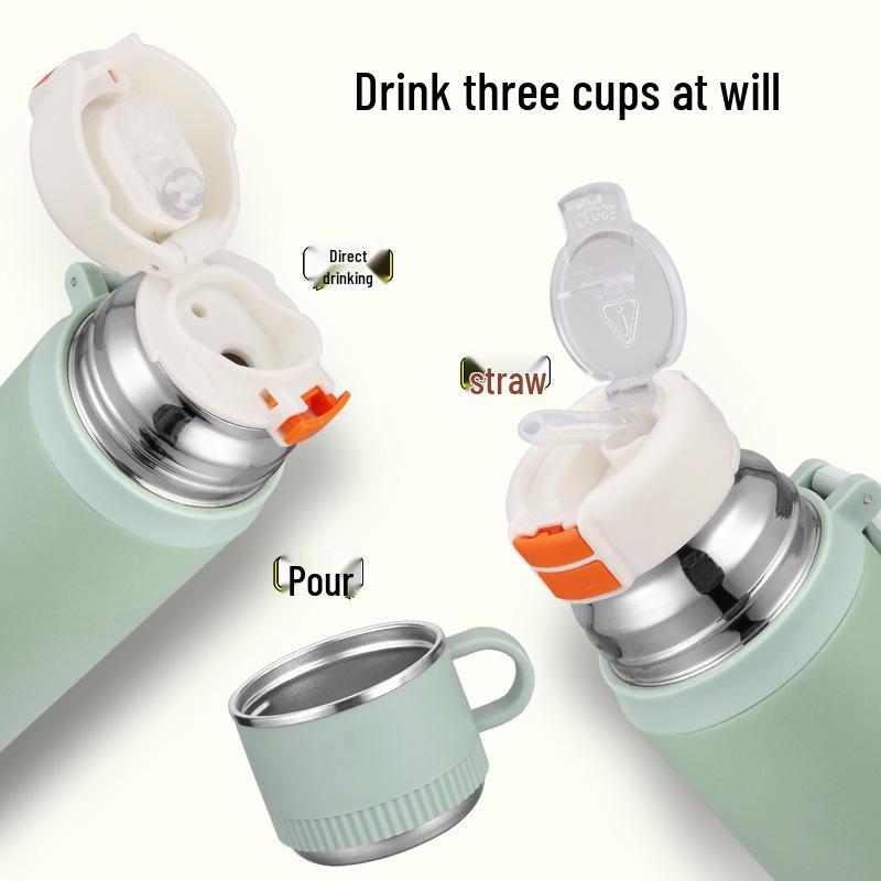 316 Stainless Steel Travel Cup with Straw – Large Capacity, Insulated, Portable, and Suitable for Direct Drinking, Perfect for Tea or Any Beverage.