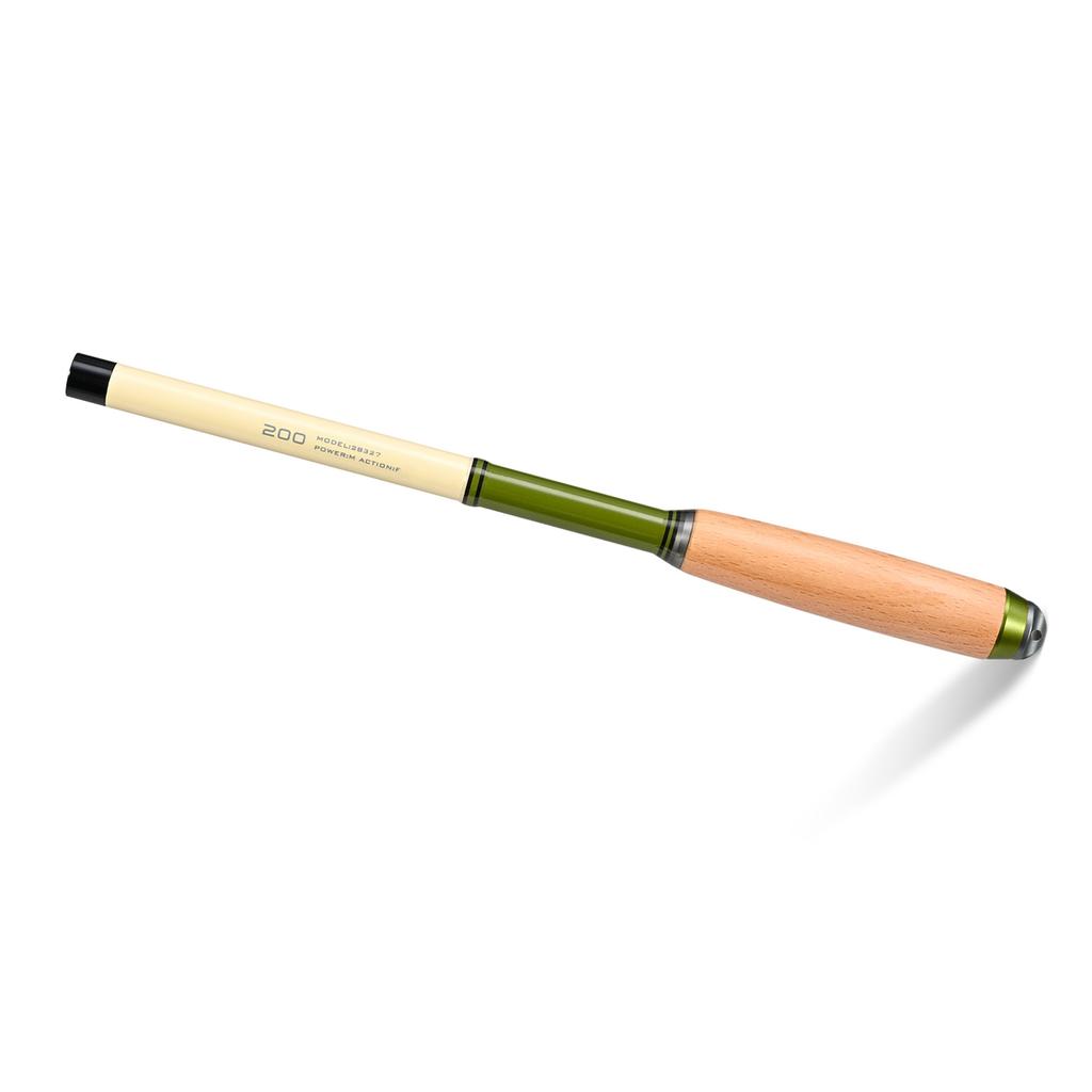 Extendable Fishing Pole Camping Mini Fishing Rod Telescopic Fishing Pole with Solid Wood Handle 2m