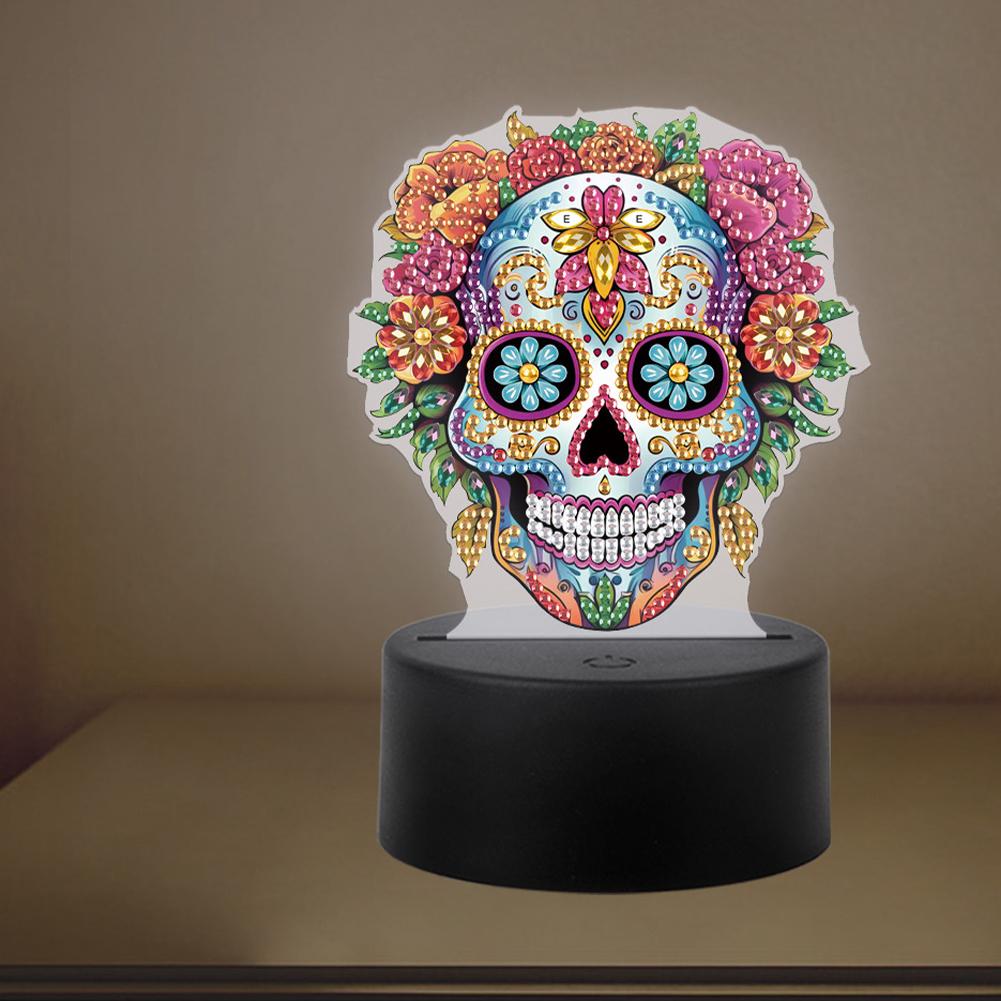 DIY Diamantmalerei Nachtlicht mit Werkzeugen Diamantmalerei Tischlampe Kunsthandwerk Heimdekoration für Schlafzimmer Dekoration Geschenke