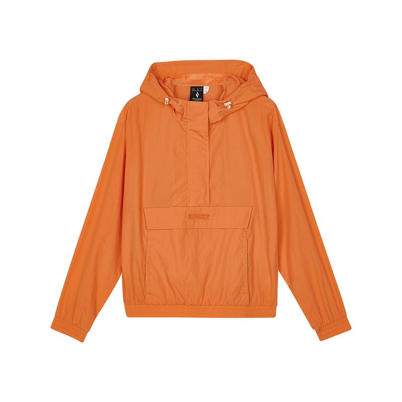 Skechers Sport Fashion Hooded Comfortable Windbreaker Women outerwear Yellow-Oriole L324W012-0017 S